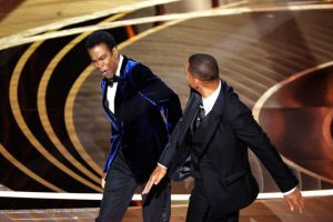 Will Smith smacking Chris Rock at the Oscars